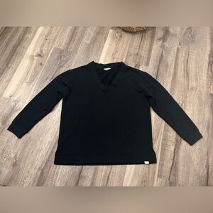 Women’s Black V-Neck Top